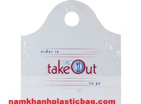 LDPE  túi nhựa quai lượn sóng